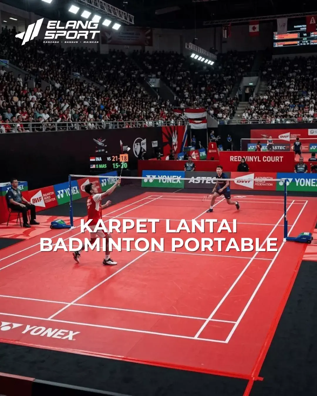lantai badminton portable 1