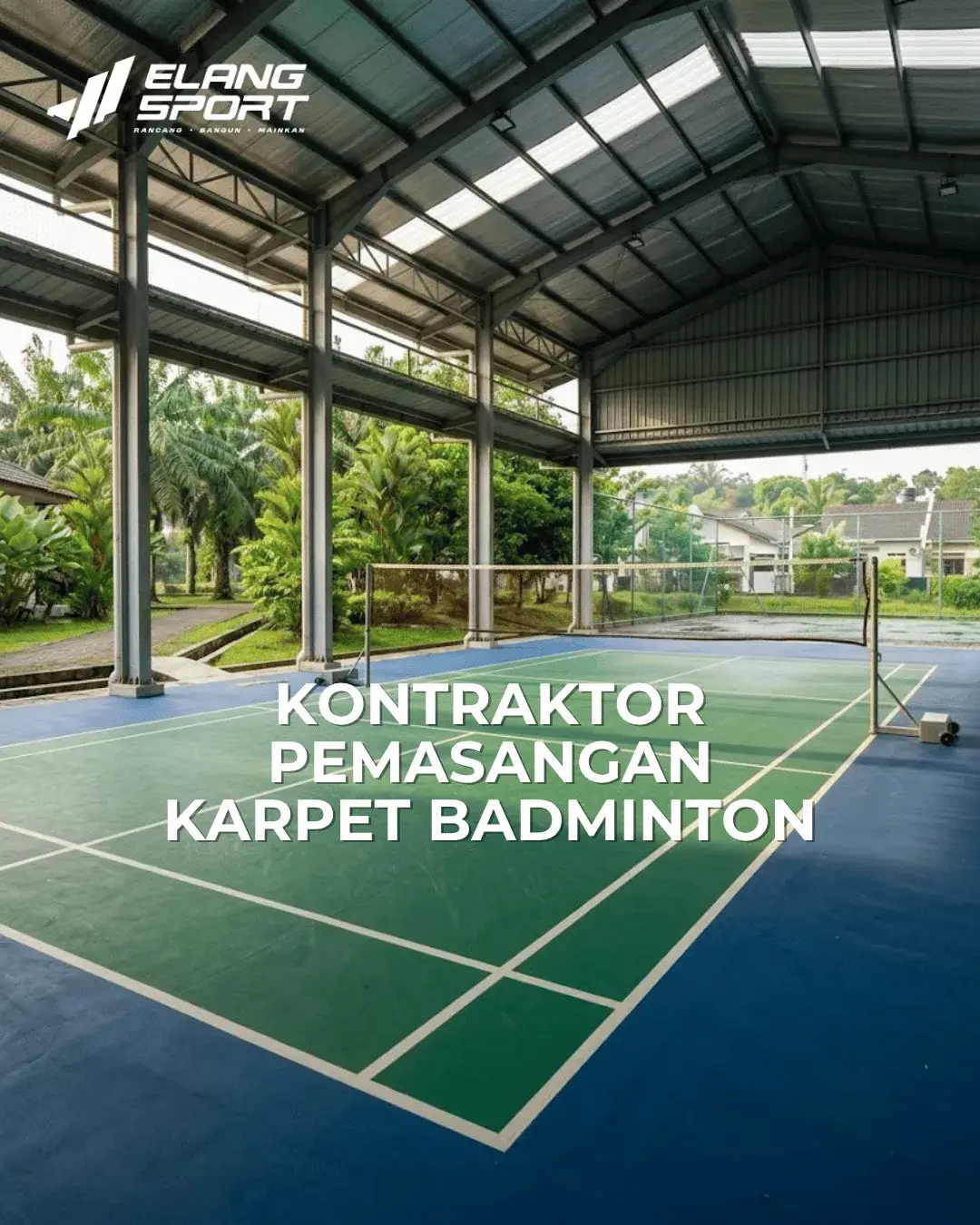 kontraktor pemasangan karpet badminton 1