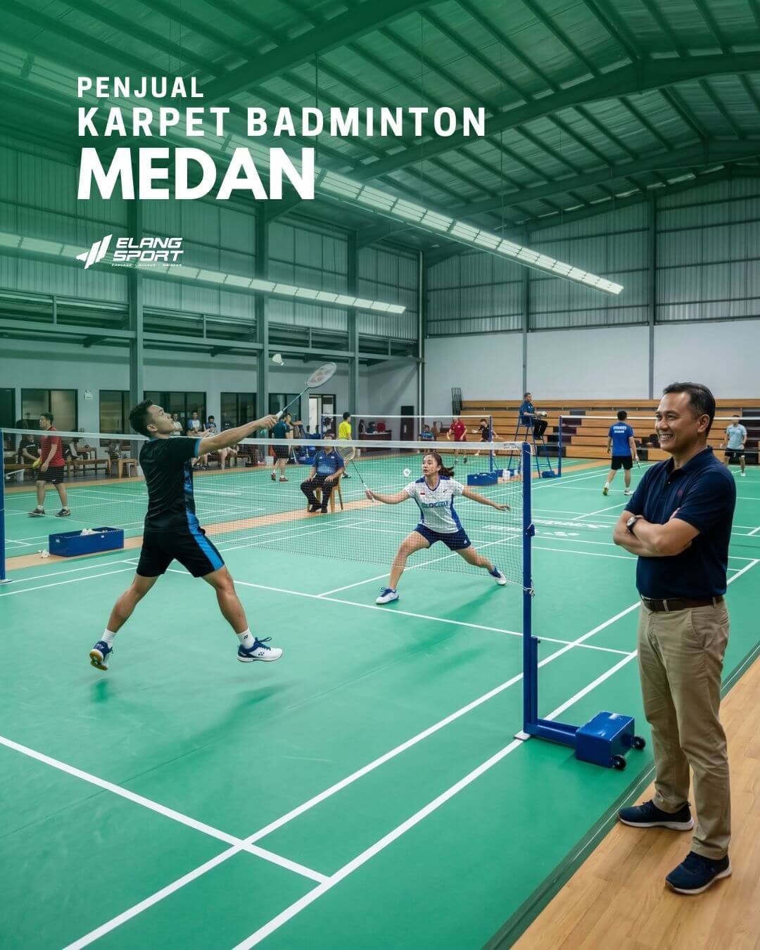 jual karpet badminton medan