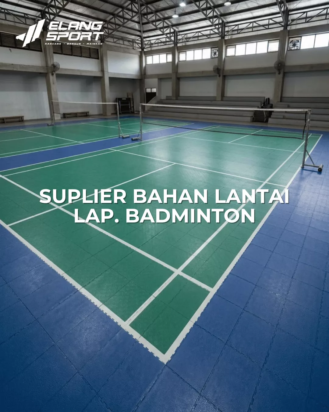 bahan lantai lapangan badminton 1