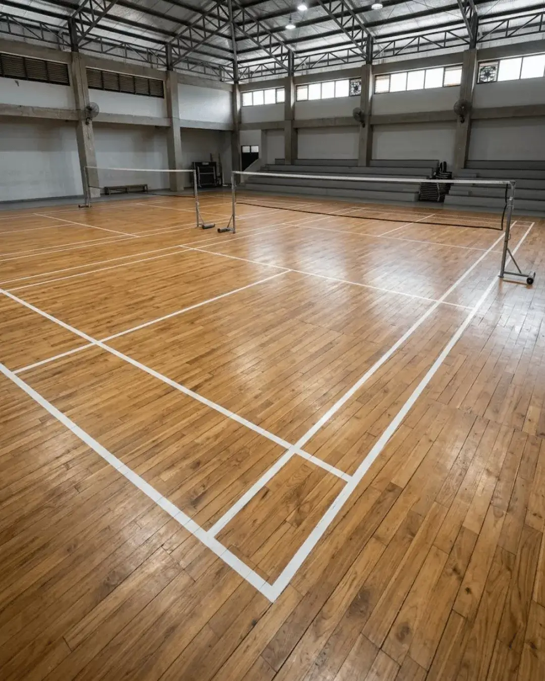 bahan lantai lapangan badminton 3