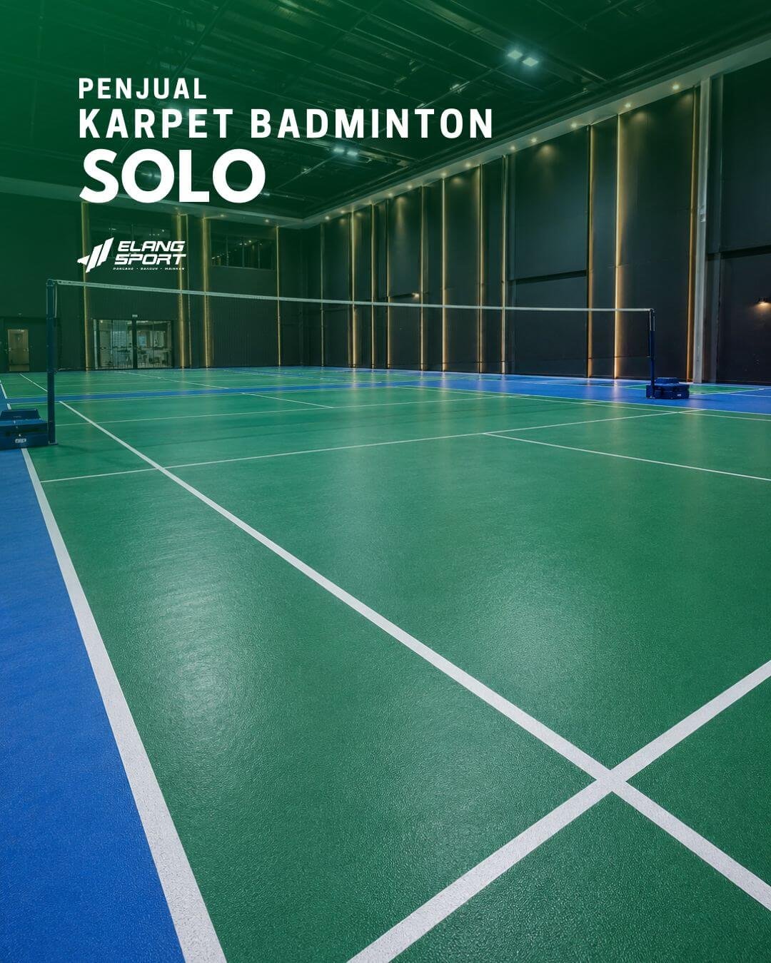 jual karpet badminton solo
