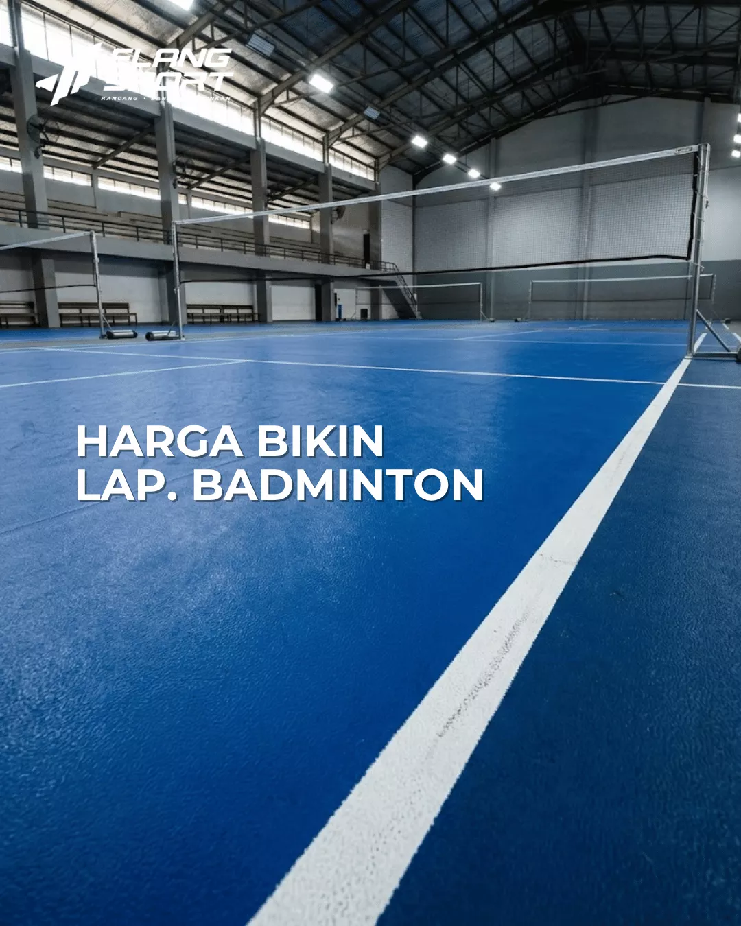 harga bikin lapangan badminton 1