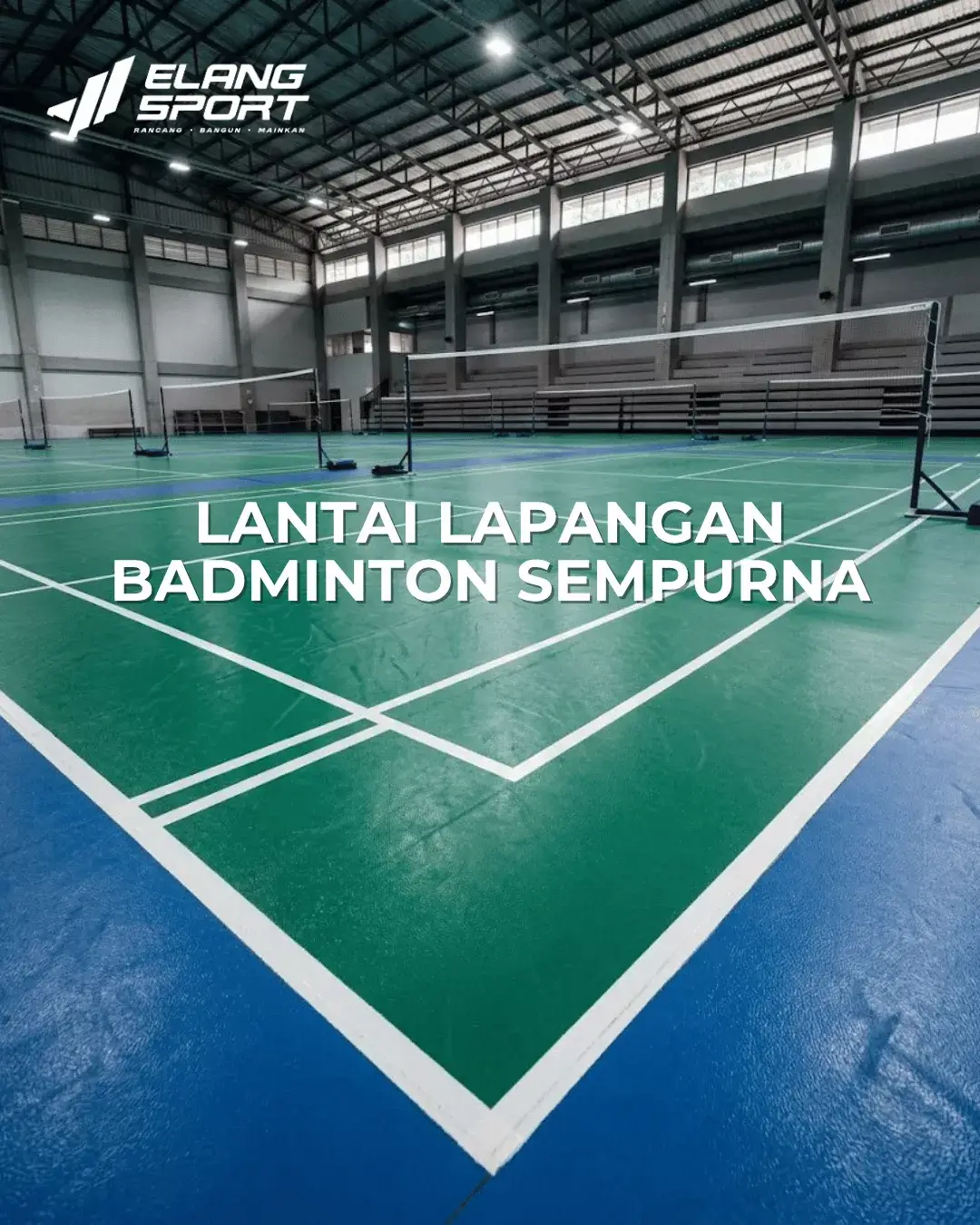 lantai lapangan badminton 1