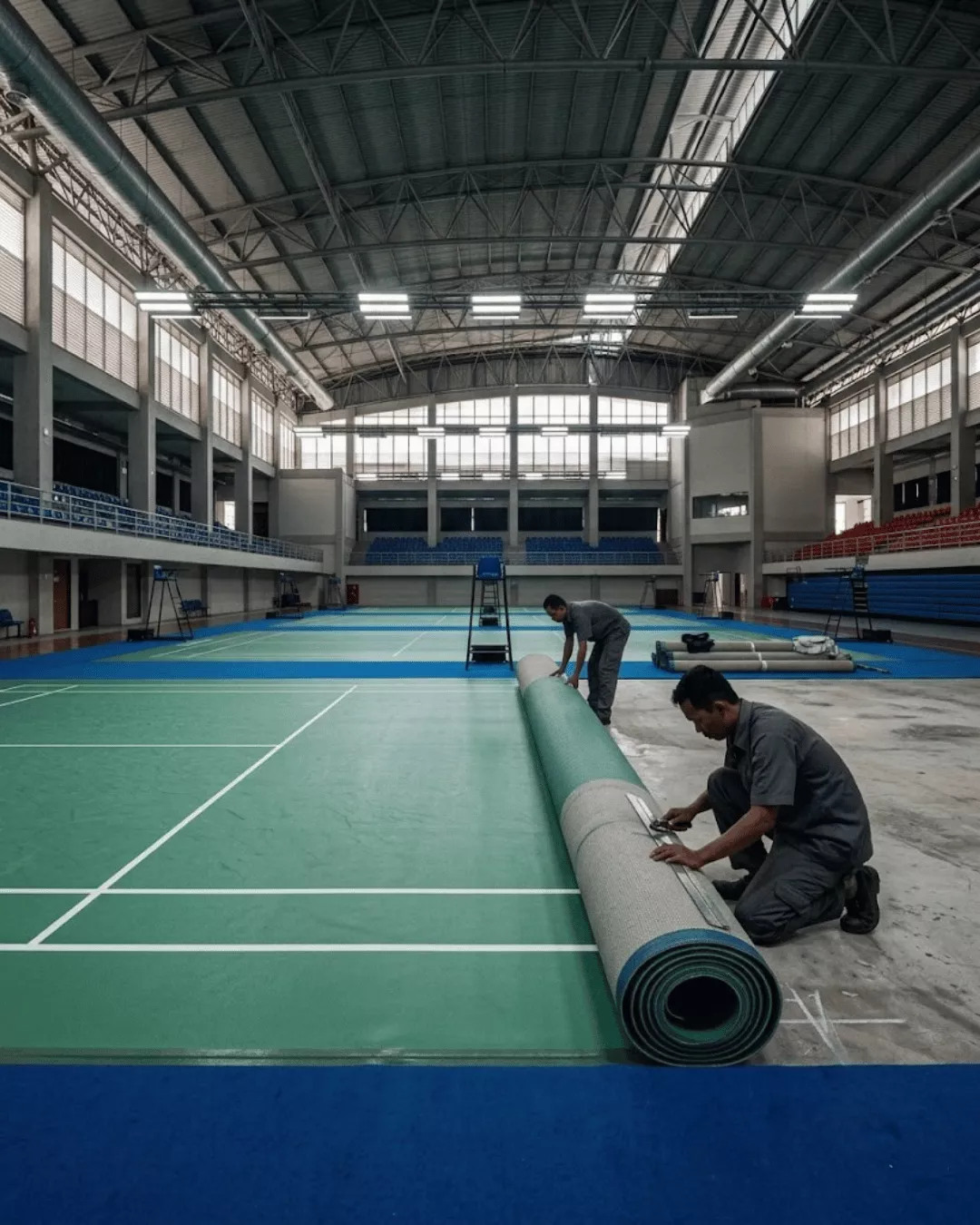 harga lapangan badminton portable 2