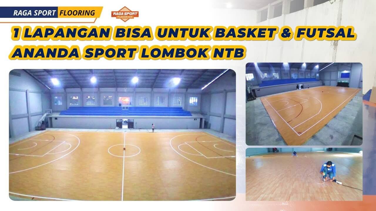 Jasa Pembuatan Lapangan Basket Bahan Vinyl di Lombok