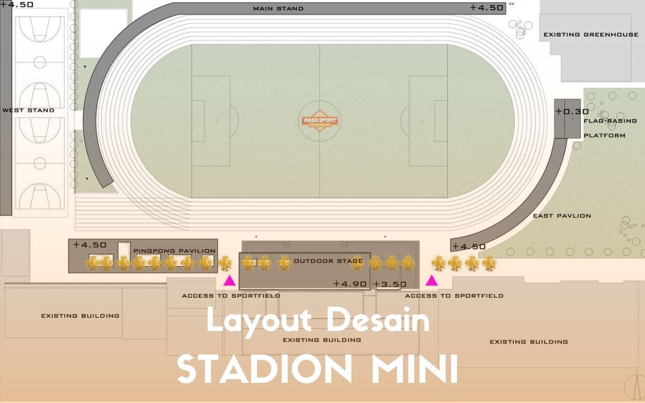 Layout Desain Stadion Mini