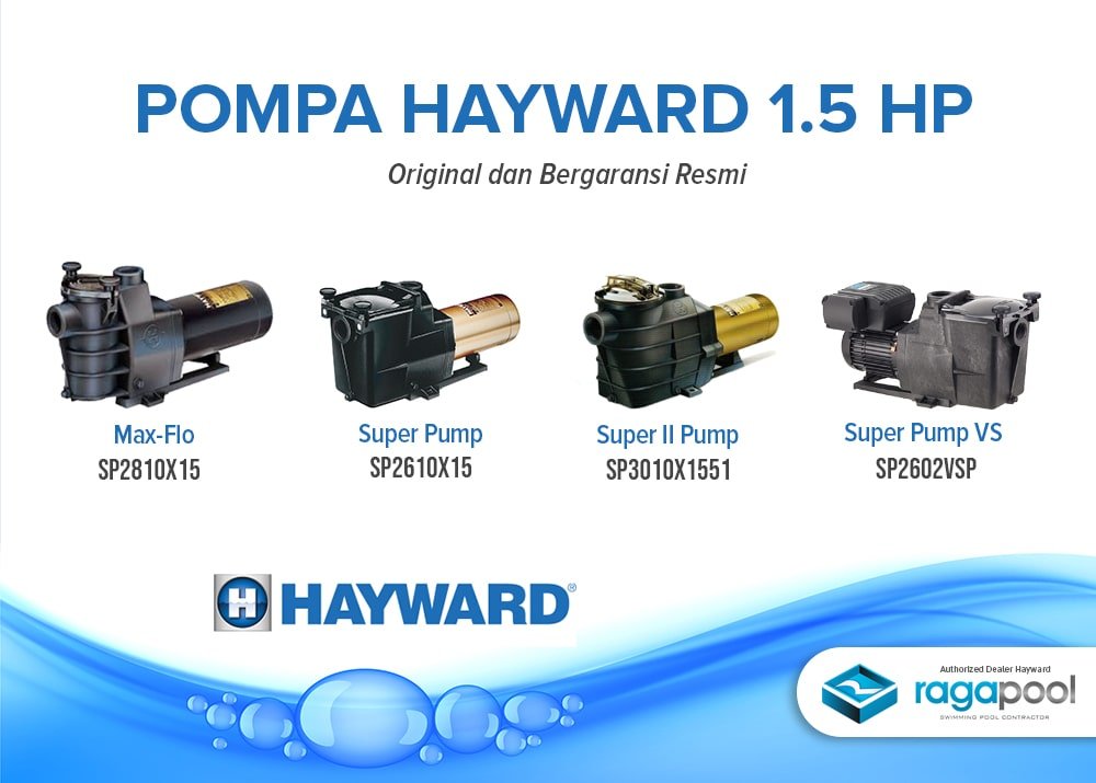 Jual Pompa Hayward 1.5 HP Original