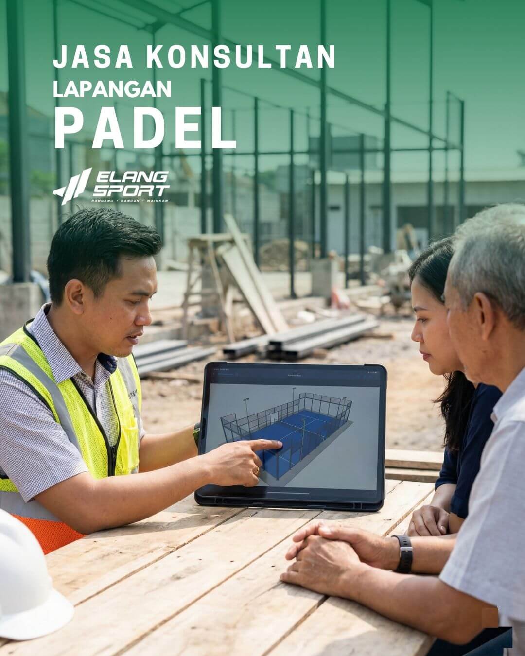 jasa konsultan lapangan padel