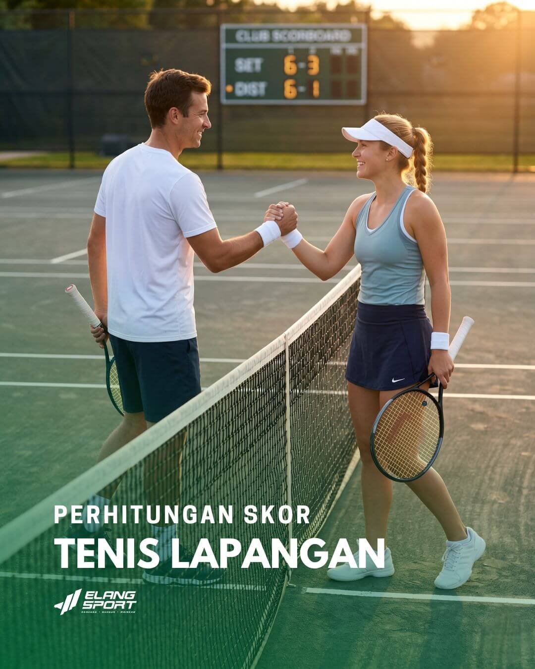 skor tenis lapangan