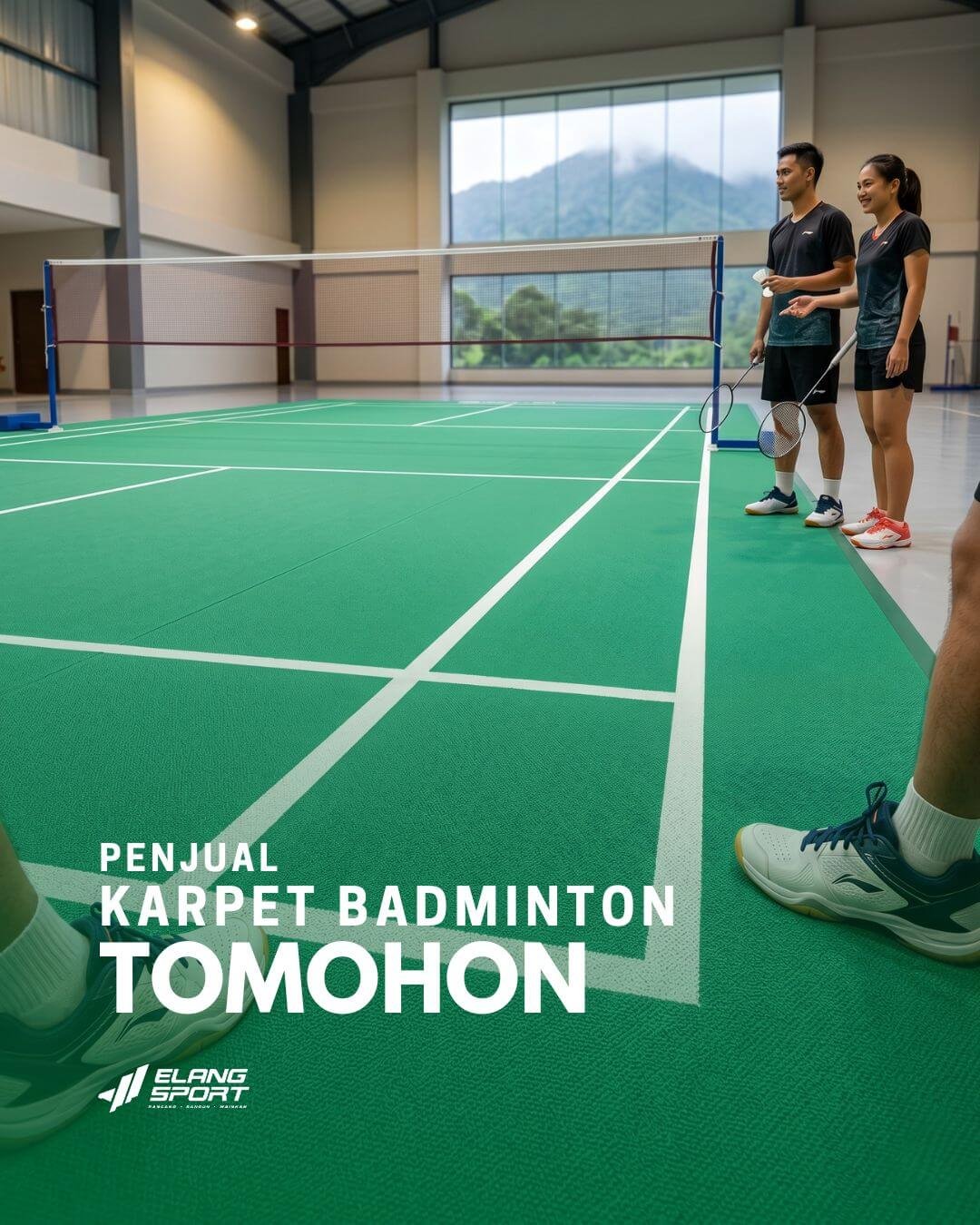 jual karpet badminton tomohon