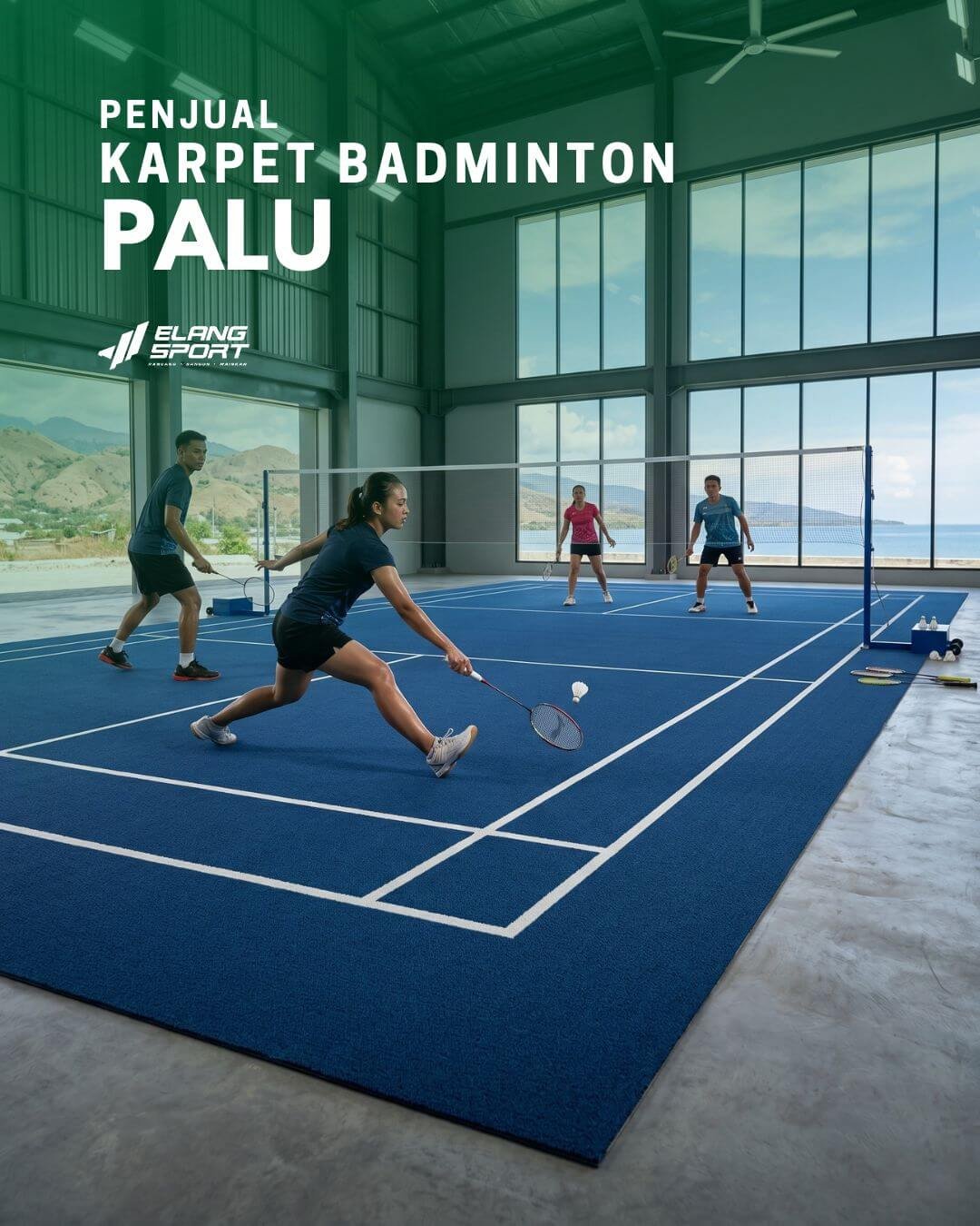 jual karpet badminton palu