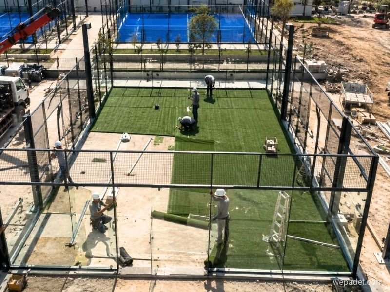 Pemasangan Rumput Sintetis Padel Elang Sport